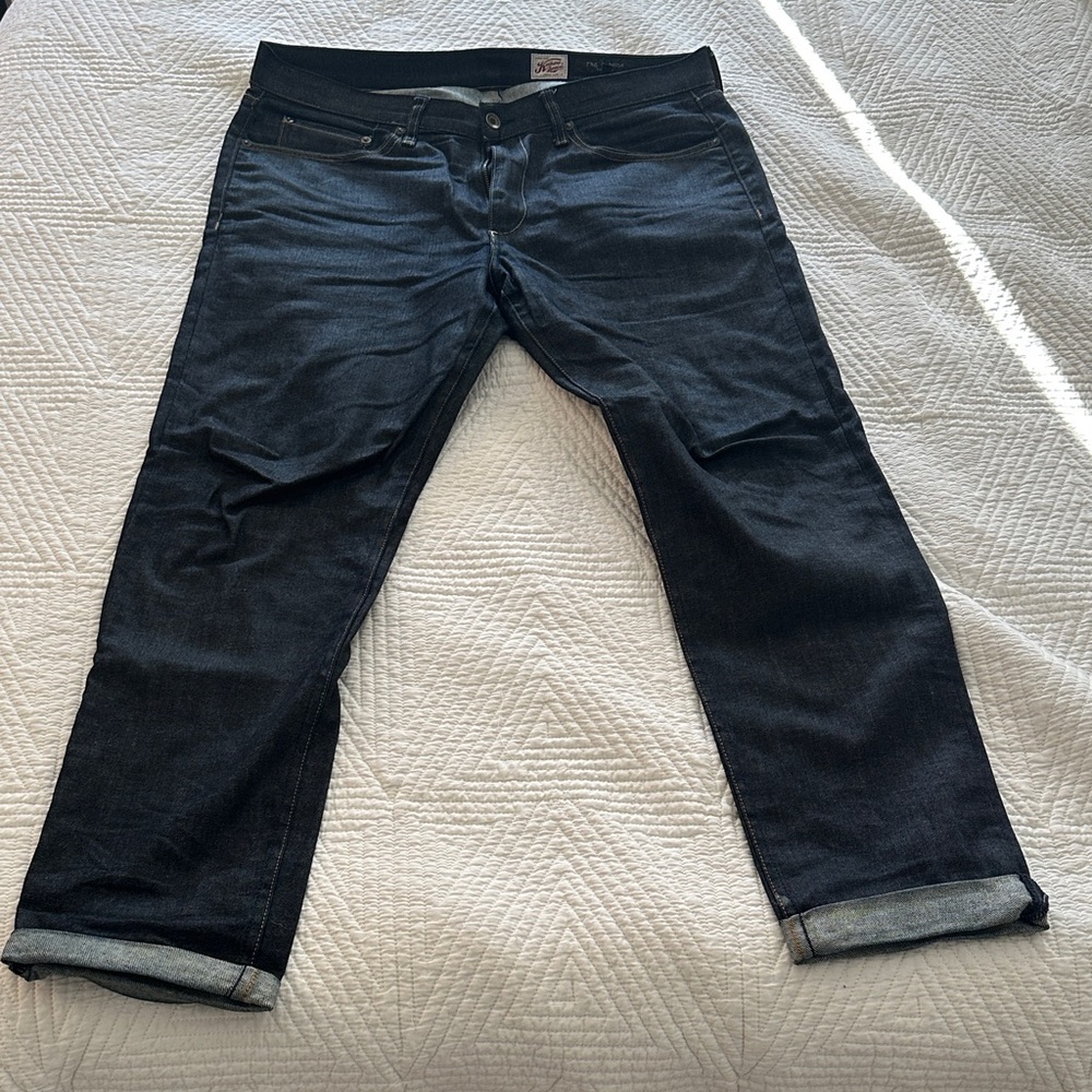 rag & bone Men's Dark Blue Straight Jeans